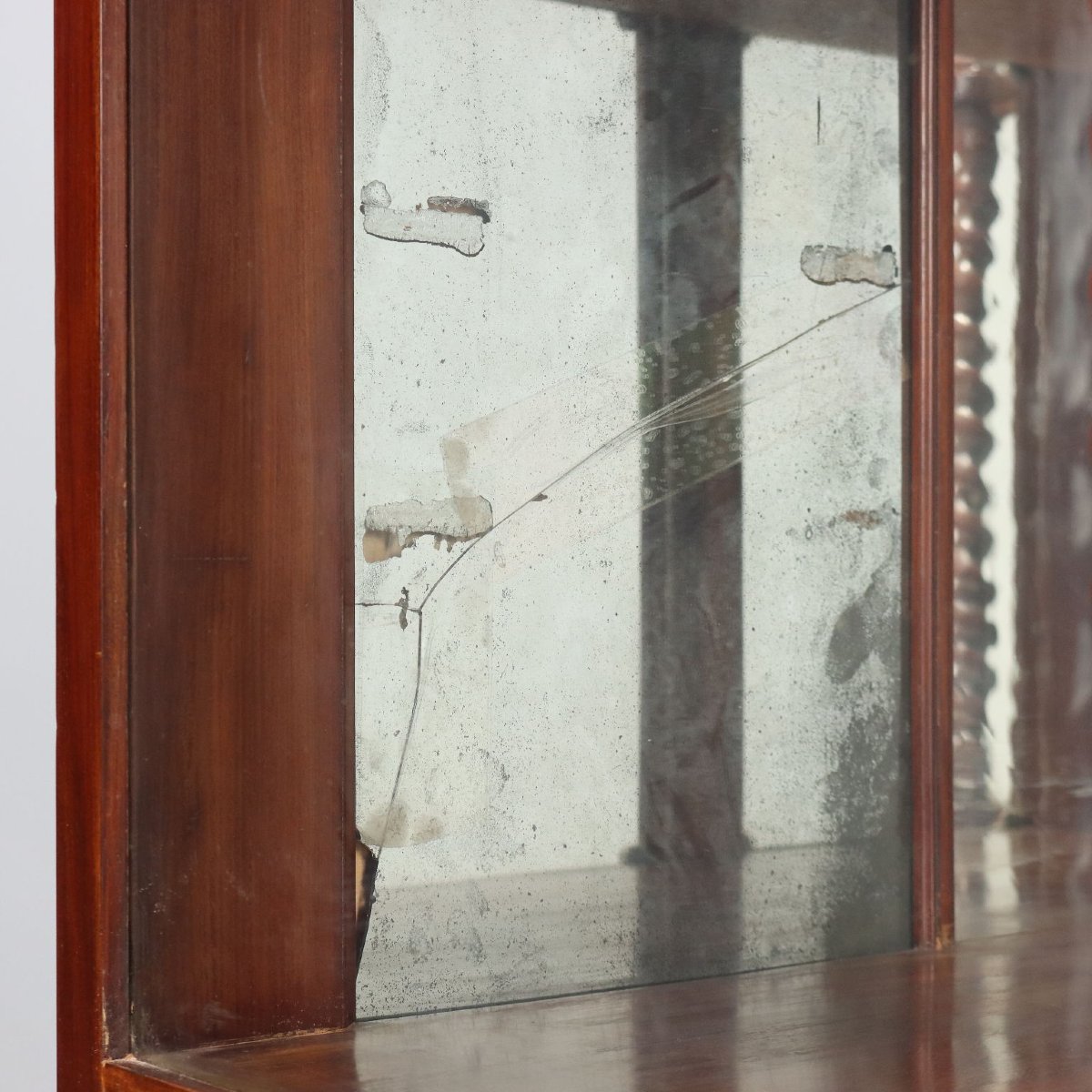 Luigi Filippo Mahogany Display Cabinet - Italy, 19th Century; Second Quarter Of The 19th Century-photo-3