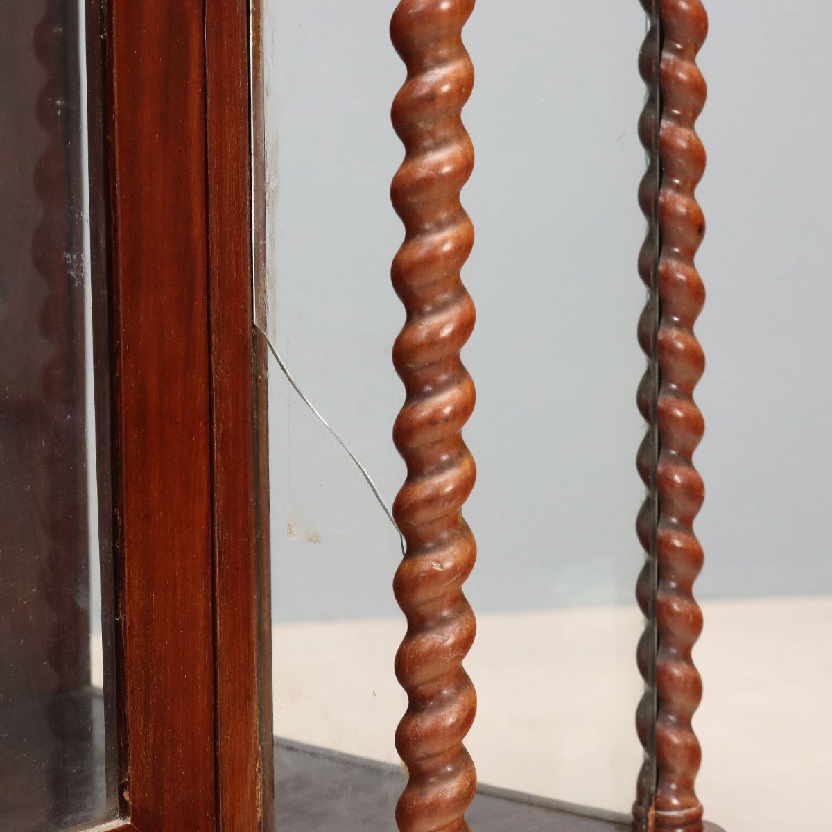 Luigi Filippo Mahogany Display Cabinet - Italy, 19th Century; Second Quarter Of The 19th Century-photo-1