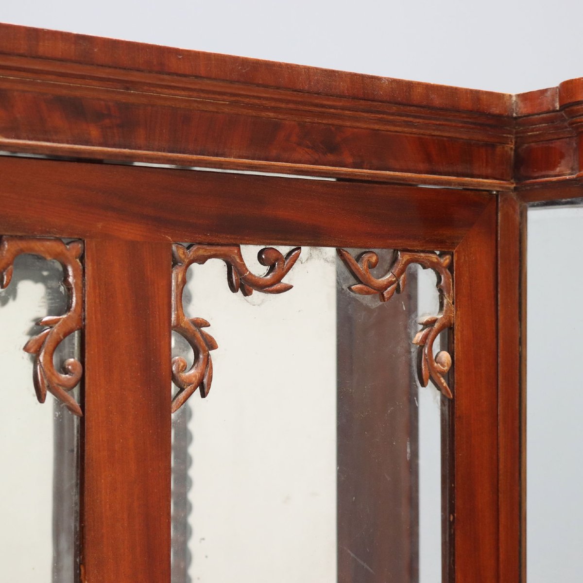Luigi Filippo Mahogany Display Cabinet - Italy, 19th Century; Second Quarter Of The 19th Century-photo-3