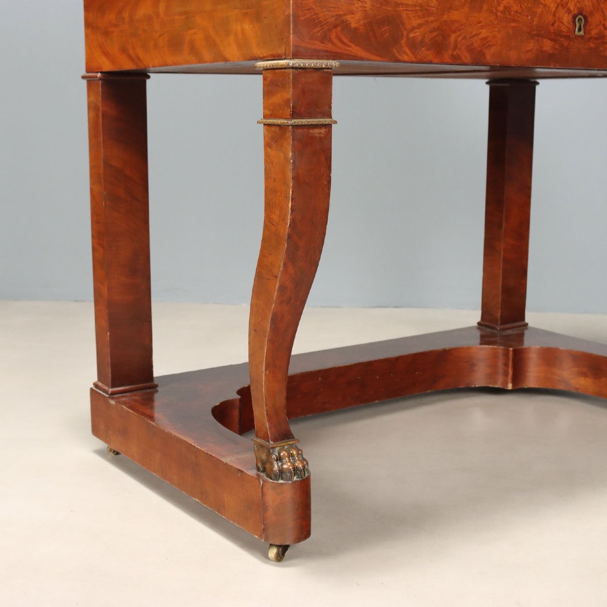 Napoleon III-style Open Desk In Mahogany, France, Second Half Of The 19th Century-photo-3
