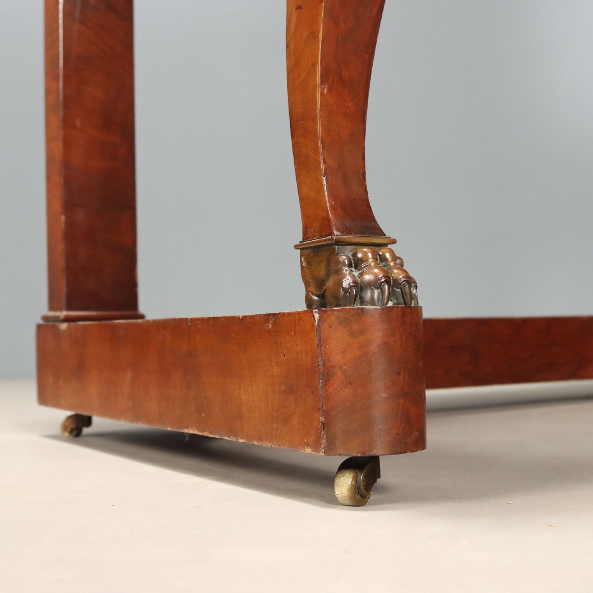 Napoleon III-style Open Desk In Mahogany, France, Second Half Of The 19th Century-photo-2