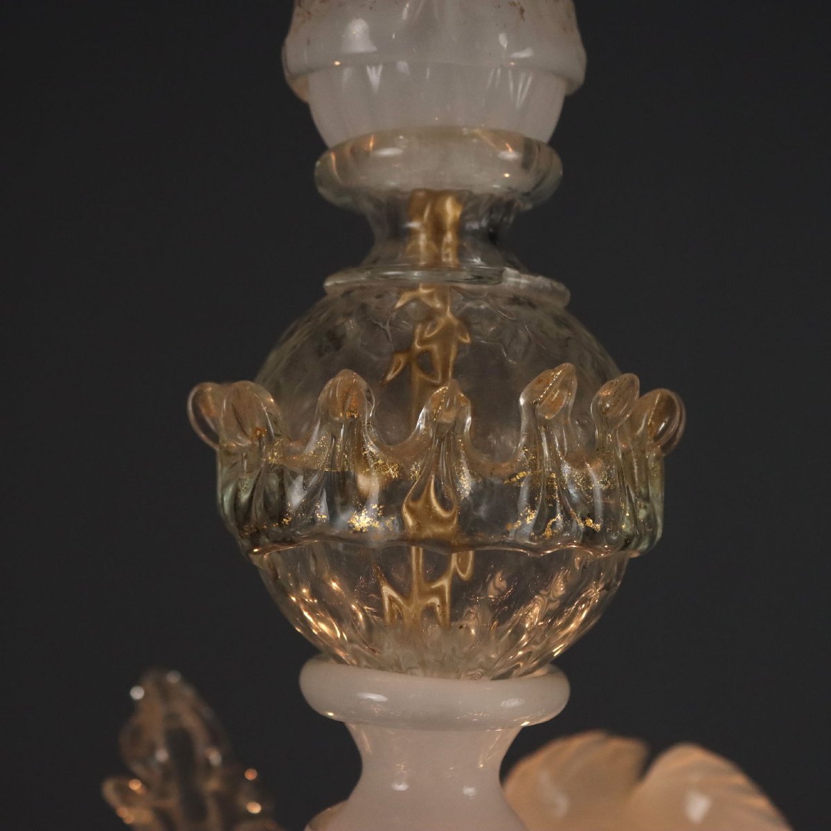 Antique Chandeliers Empire Style Gilded Metal Italy XX Century Originals -photo-1