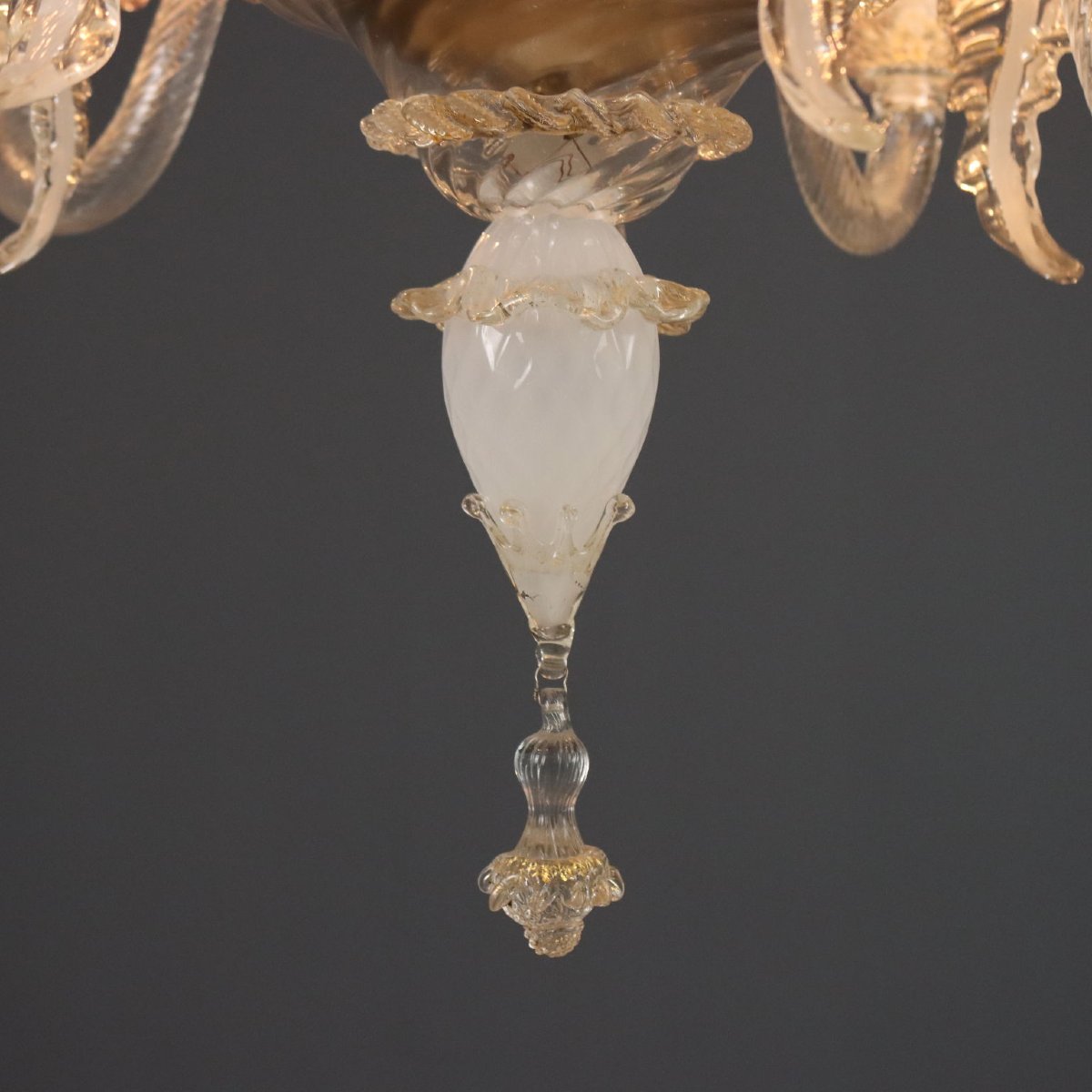 Antique Chandeliers Empire Style Gilded Metal Italy XX Century Originals -photo-3