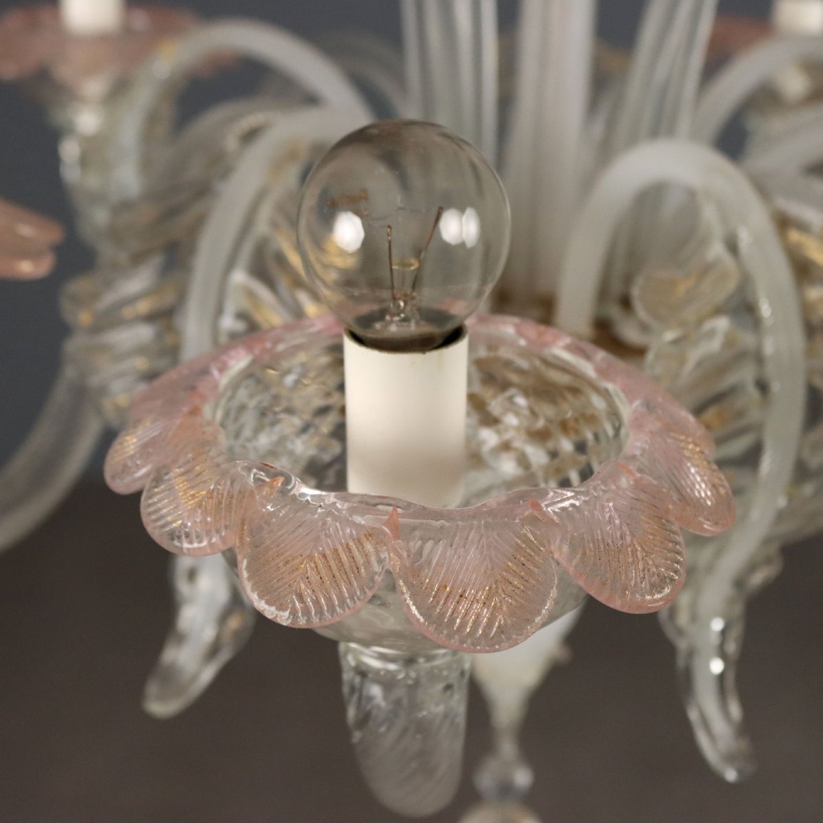 Antique Chandeliers Empire Style Gilded Metal Italy XX Century Originals -photo-6