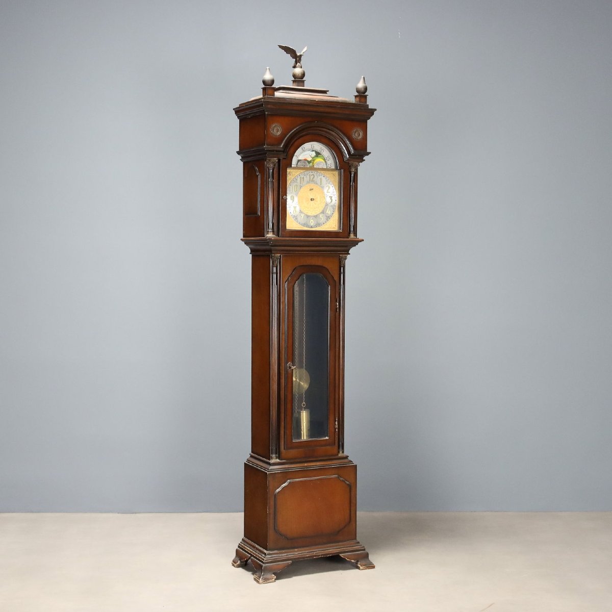 Pendule Walt Ancienne Bois Peint Allemagne du XXe Siècle Originale
