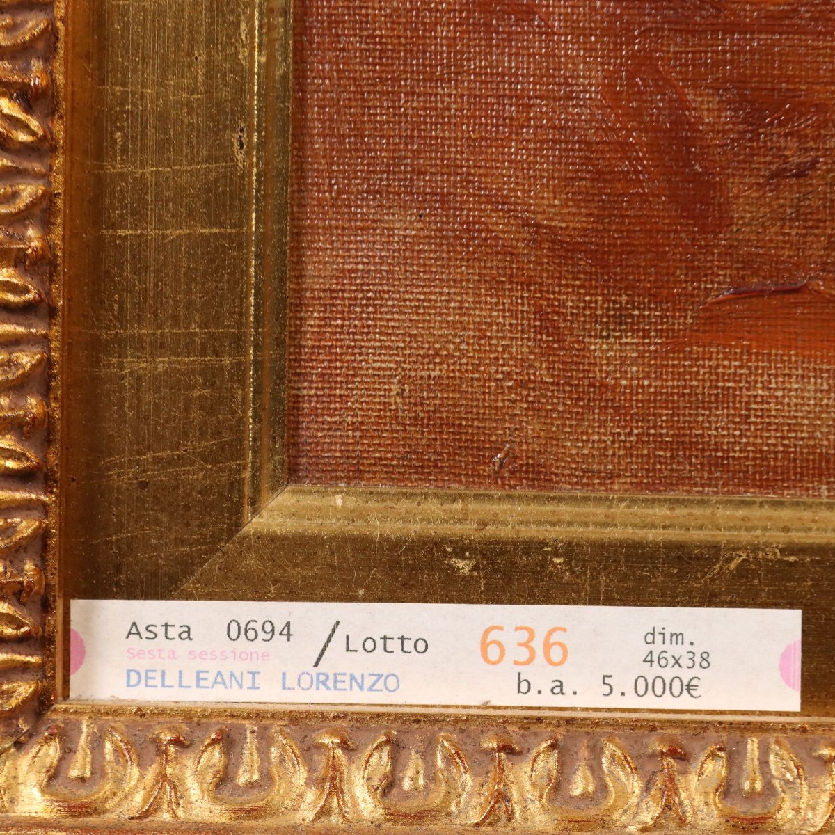 'lorenzo Delleani' Nude Figure Squatting Antique Painting Ca. 1860 Original-photo-4