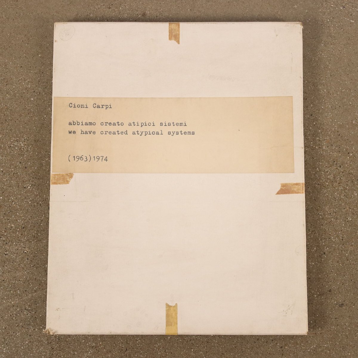 Contemporary Artwork Cioni Carpi 1963/74 Conceptual Art Mixed Technique-photo-8
