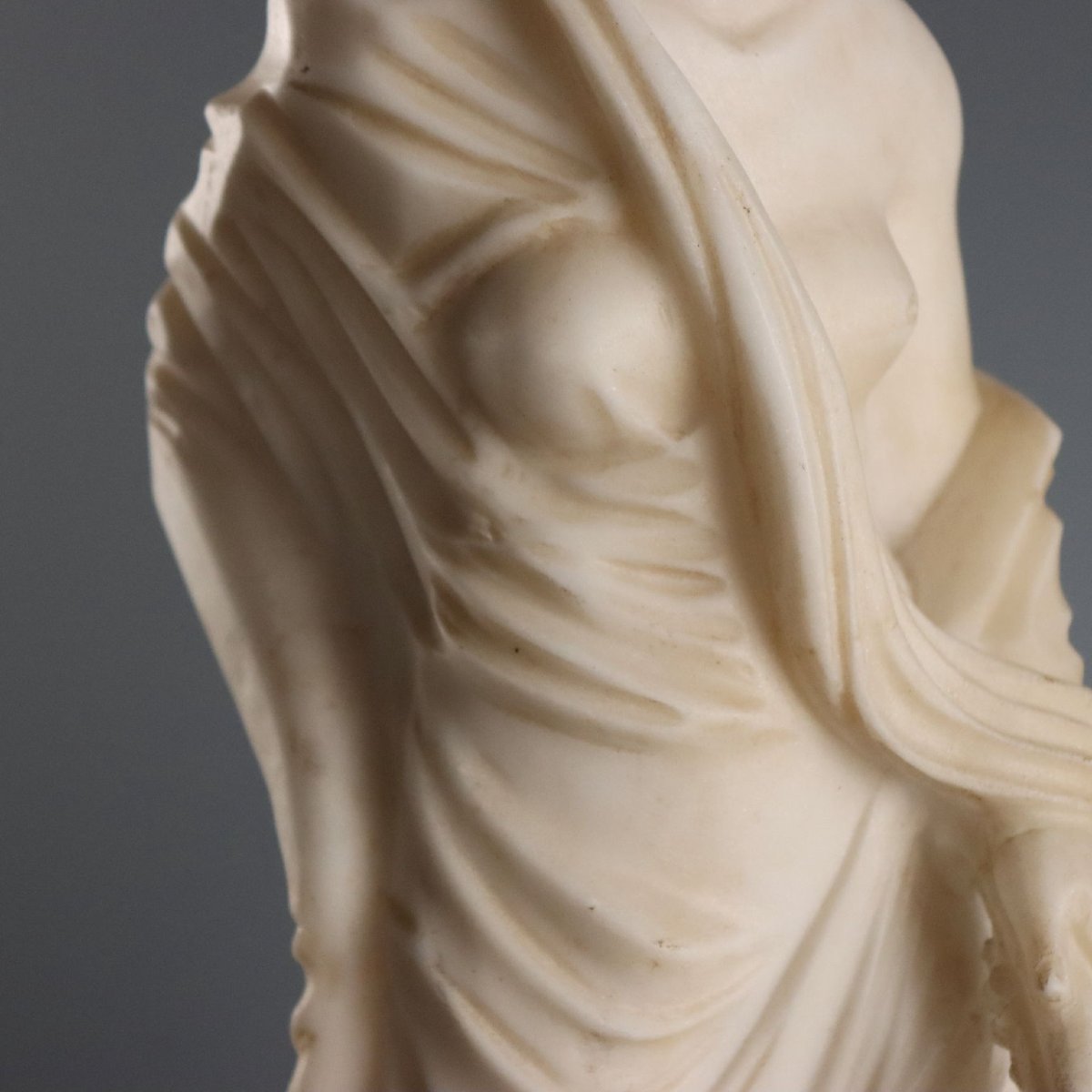 Sculpture Ancienne en Marbre Blanc Italie XIXe siècle-photo-4