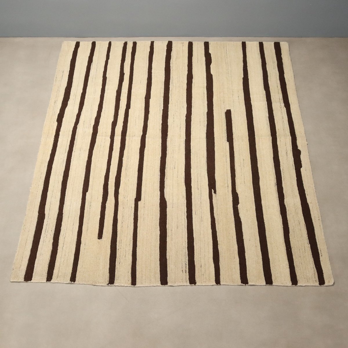 Tapis Rayé Sartori Burano Vintage Laine Fait à la Main 255 x 275 cm Original-photo-4