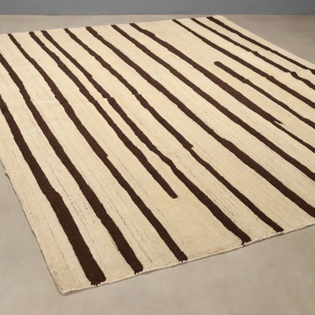 Tapis Rayé Sartori Burano Vintage Laine Fait à la Main 255 x 275 cm Original