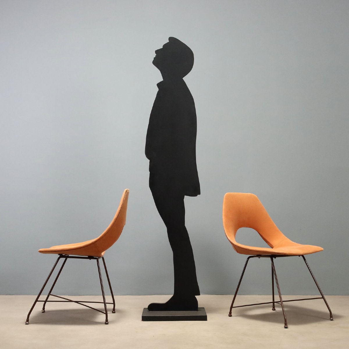 Chaises Saporiti Vintage Design Augusto Bozzi Années 1950-1960 Originales-photo-3