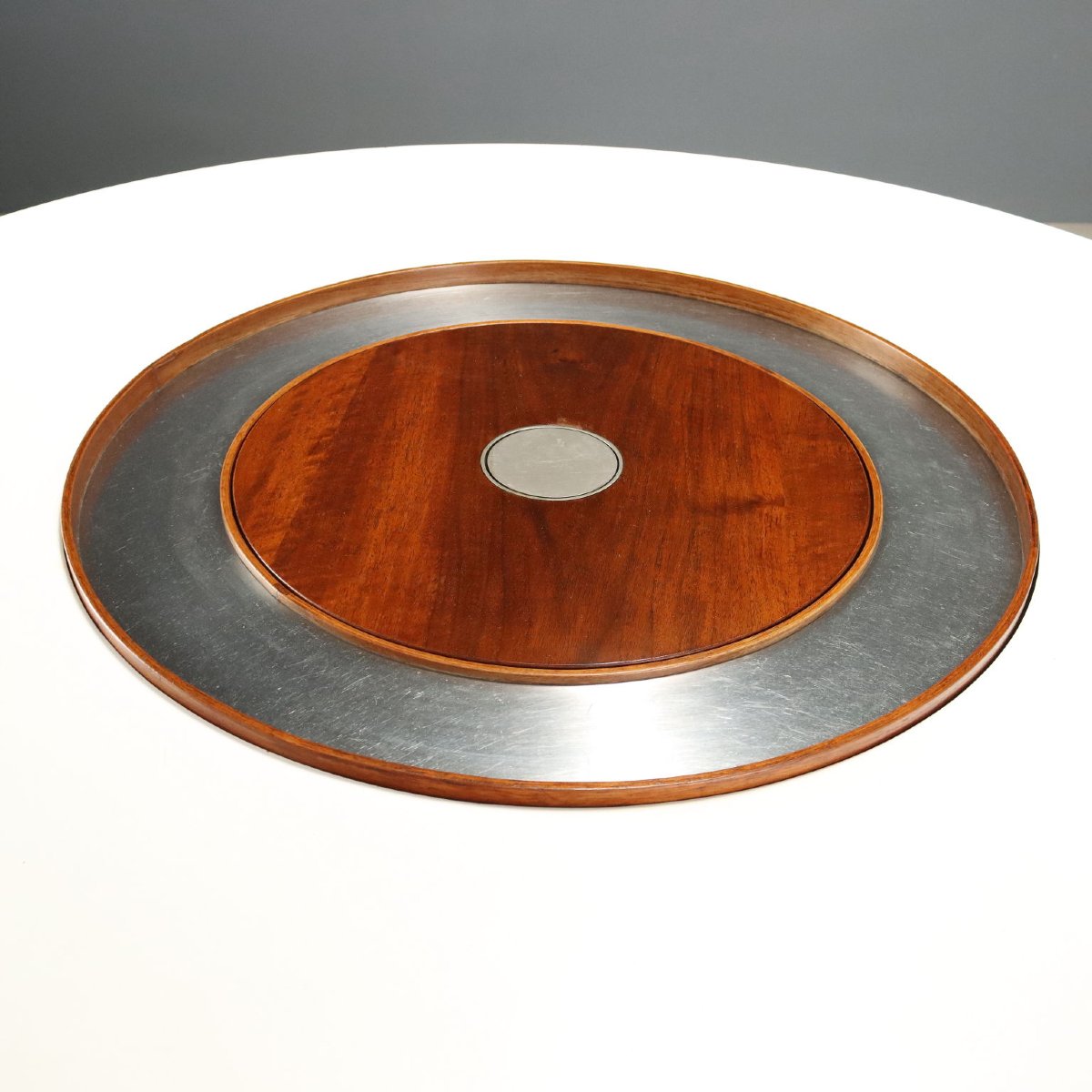 Table Bernini Vintage Design Silvio Coppola Bois des Années 1960 Originale-photo-3