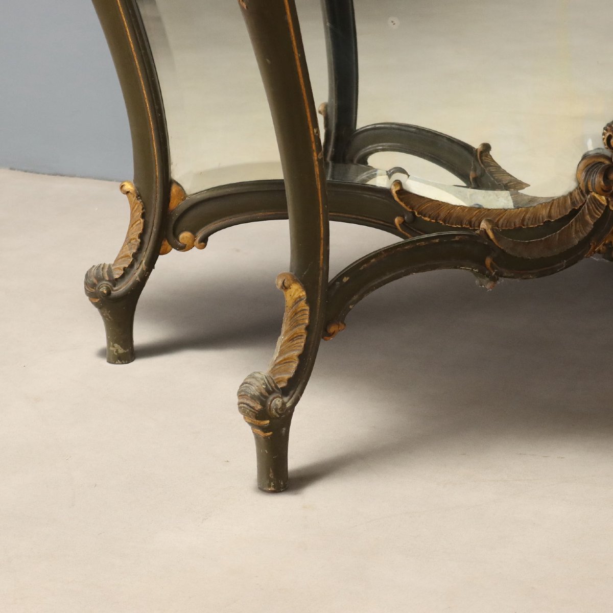 Console Table With Mirror, Baroque-style, Italy, Late 19th Century-photo-4