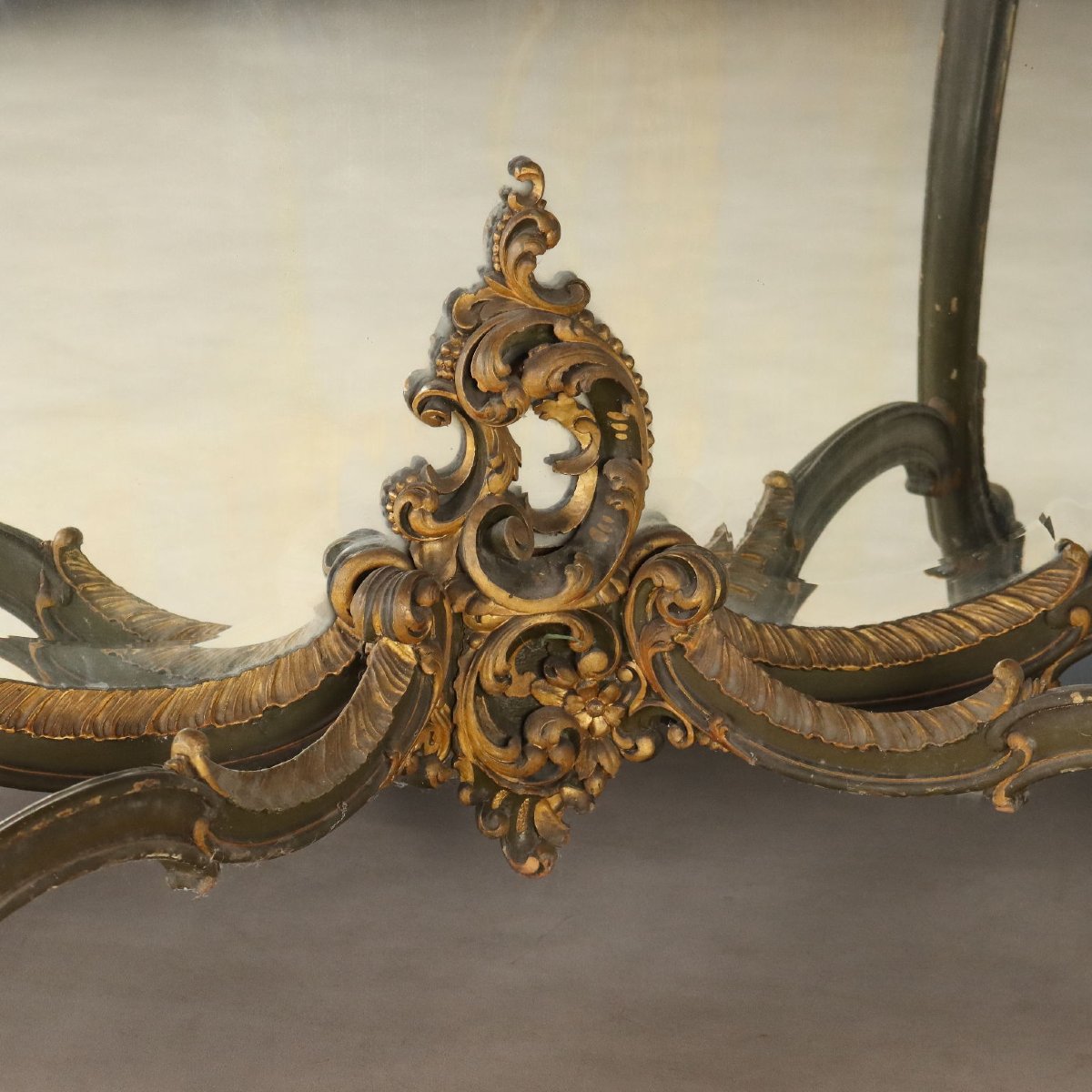 Console Table With Mirror, Baroque-style, Italy, Late 19th Century-photo-6