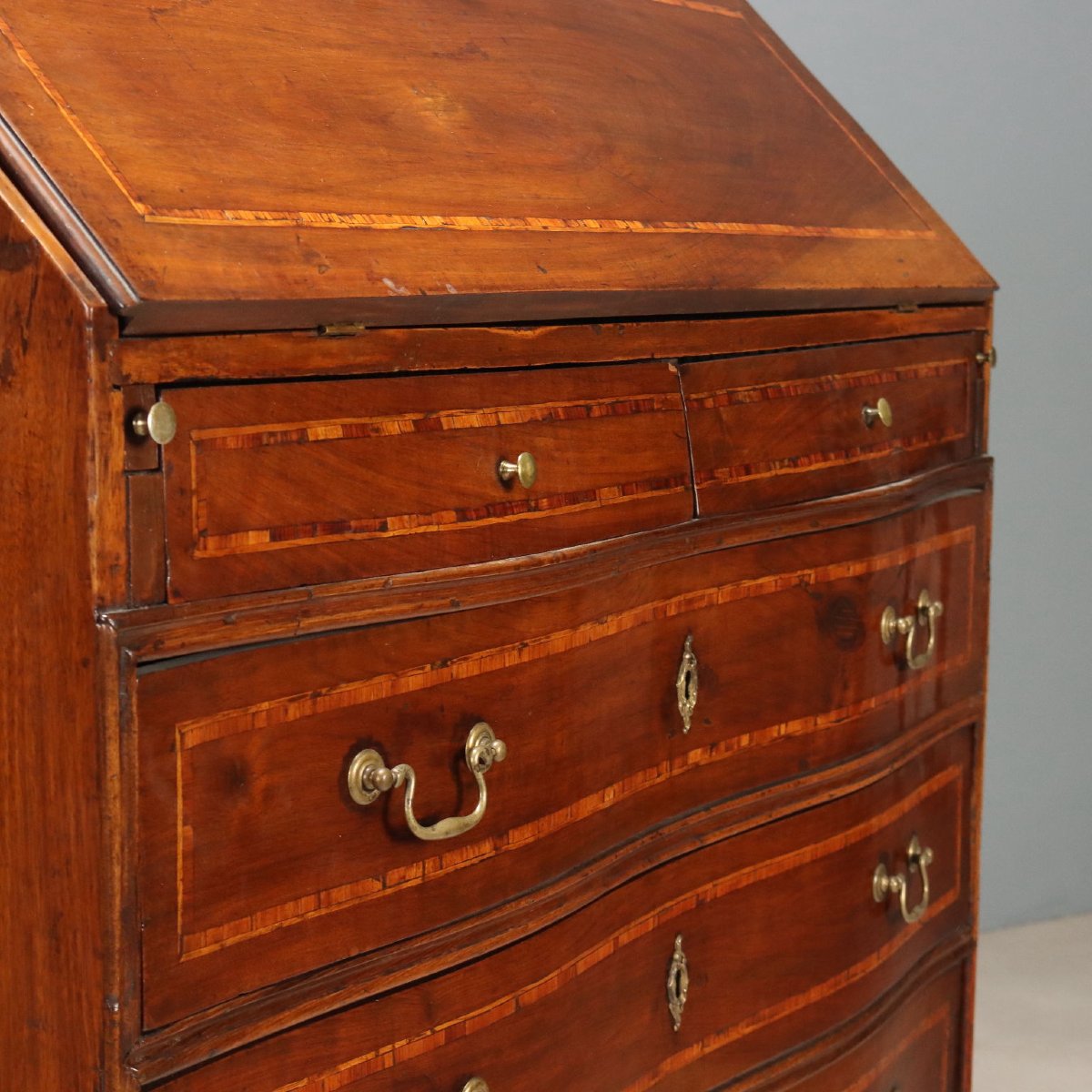 Walnut Tray With Maple And Rosewood Inlays, Genoa, Mid-18th Century-photo-4