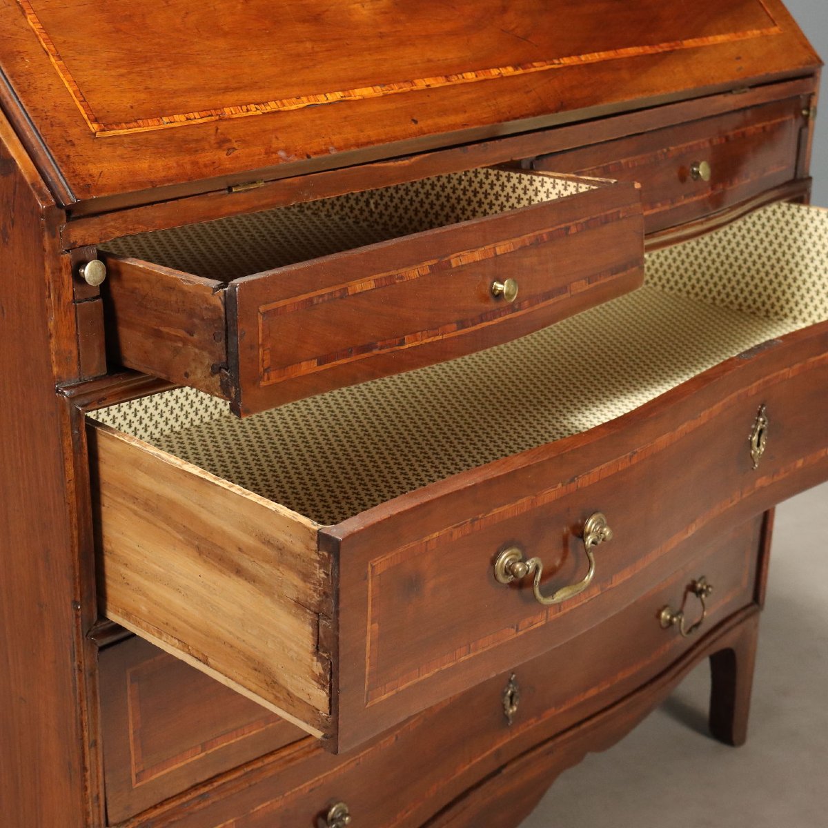 Walnut Tray With Maple And Rosewood Inlays, Genoa, Mid-18th Century-photo-6
