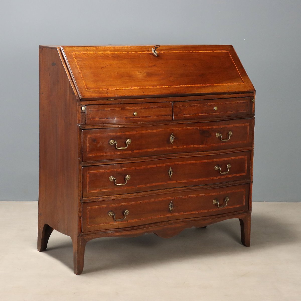 Walnut Tray With Maple And Rosewood Inlays, Genoa, Mid-18th Century