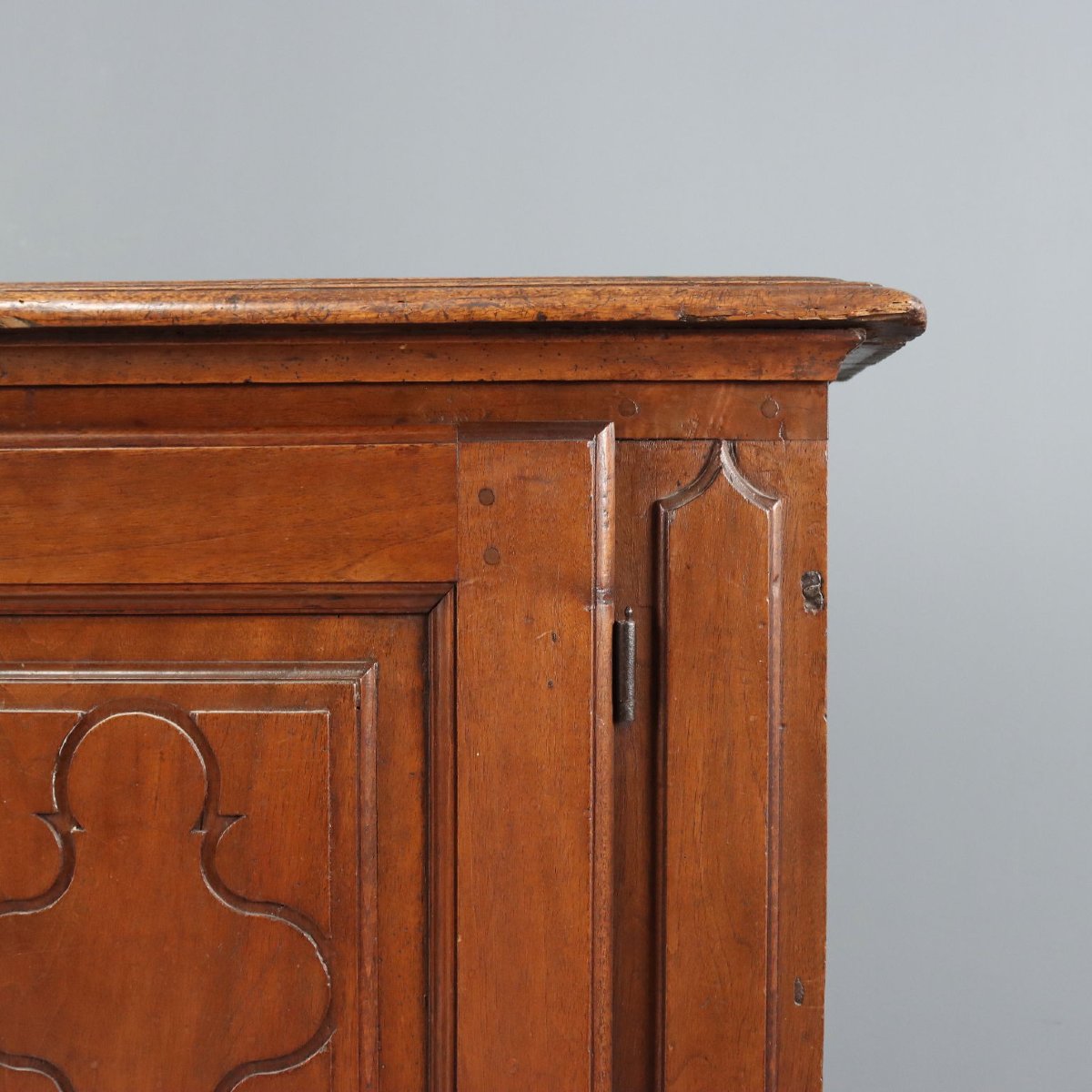 Buffet Baroque Ancien Noyer Volets Panneautés XIXe Siècle-photo-3