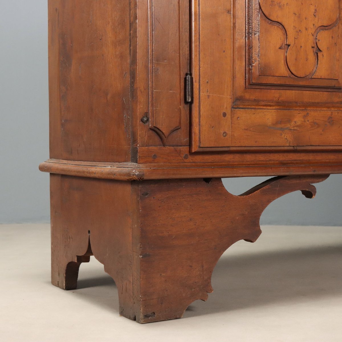 Buffet Baroque Ancien Noyer Volets Panneautés XIXe Siècle-photo-1