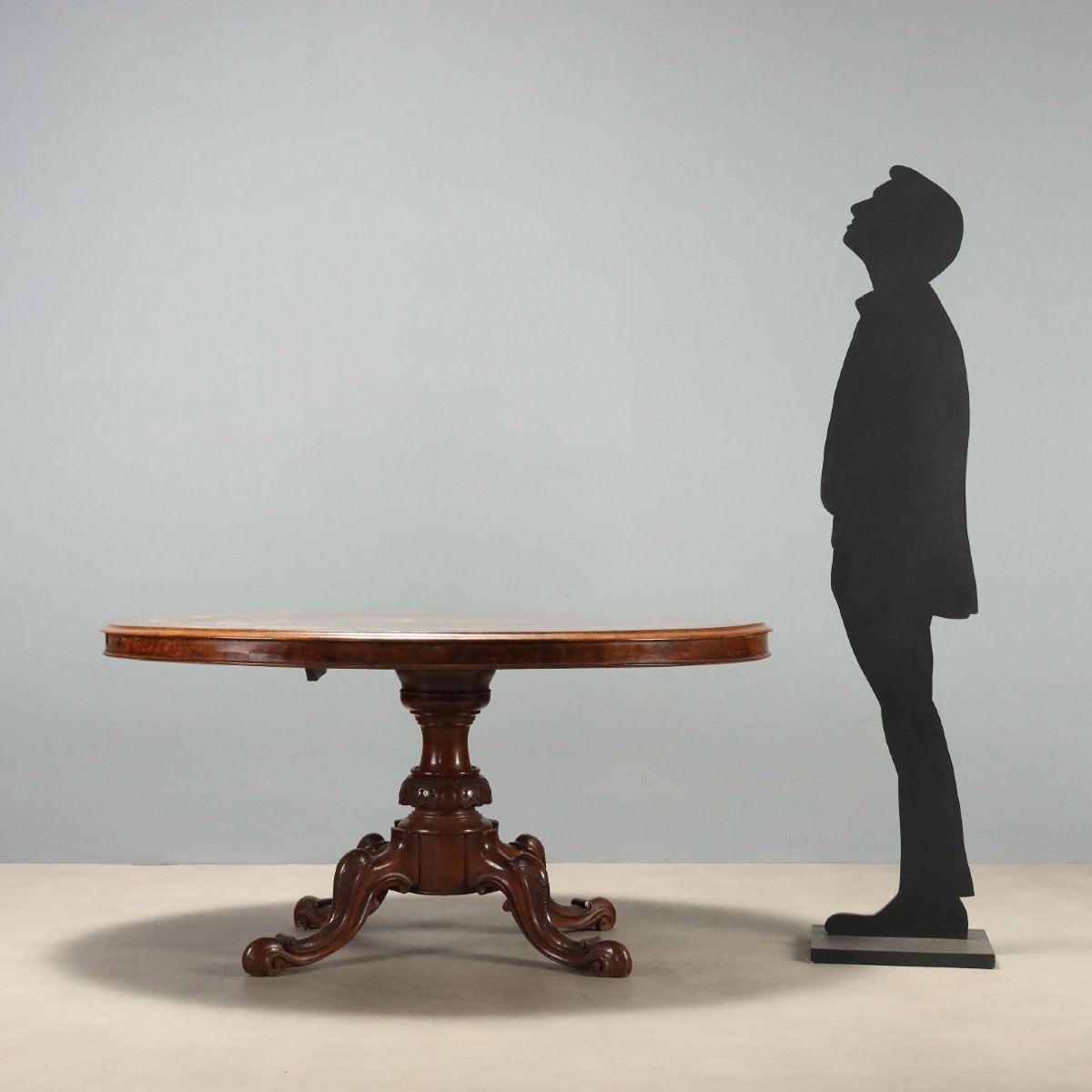 Table à Abattant Ancienne Acajou Incrusté Royaume-Uni XIXe Siècle-photo-2