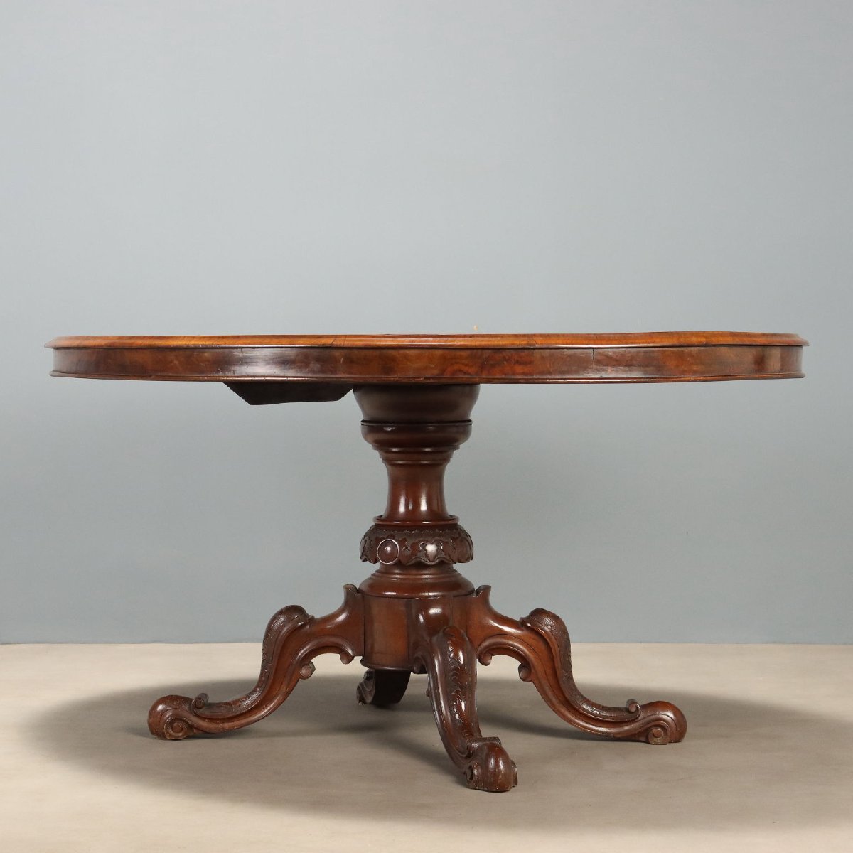 Table à Abattant Ancienne Acajou Incrusté Royaume-Uni XIXe Siècle-photo-1