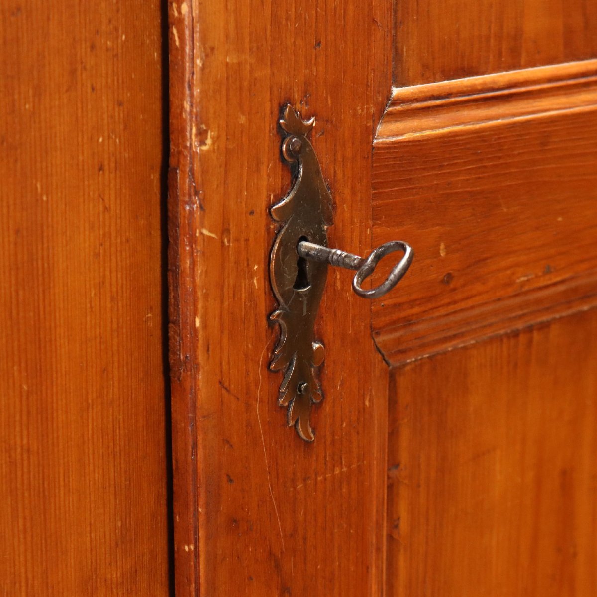Armoire en Mélèze Italien - Milieu XIXe Siècle-photo-3