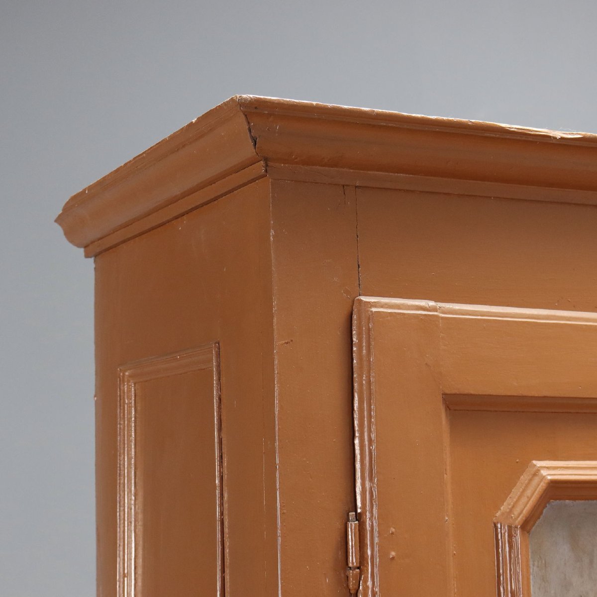 Armoire Ancienne Bois Laqué et Peint Italie XIXe Siècle Originale-photo-2