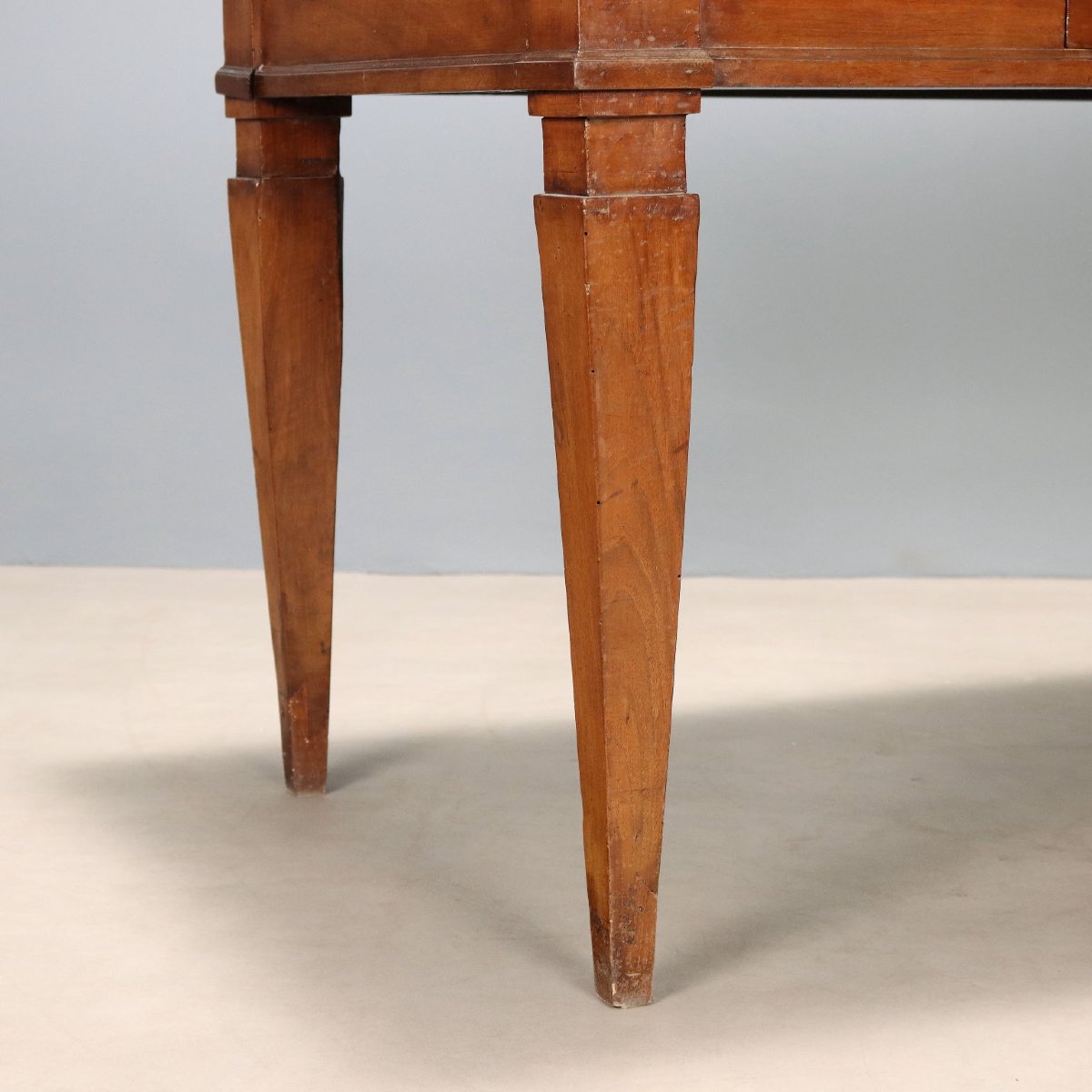 Table Directoire Ancienne Noyer Tiroir Italie XVIIIe-XIXe Siècle Originale-photo-3