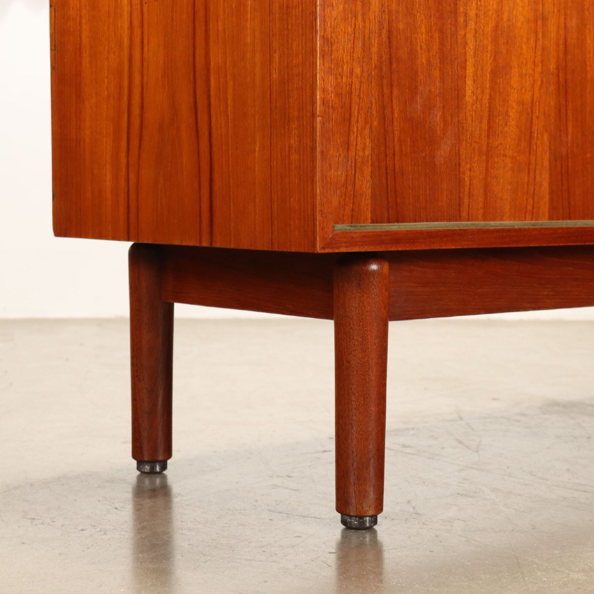 Buffet Bas Vintage Fratelli Saporiti Design Plaqué en Teck Années 60 Original-photo-6