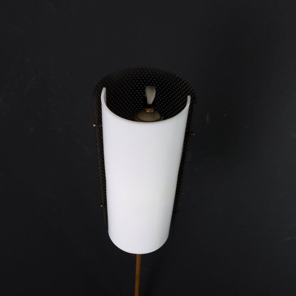 Lampe Vintage Stilux Années 60 Laiton Métal Métachrylate-photo-2