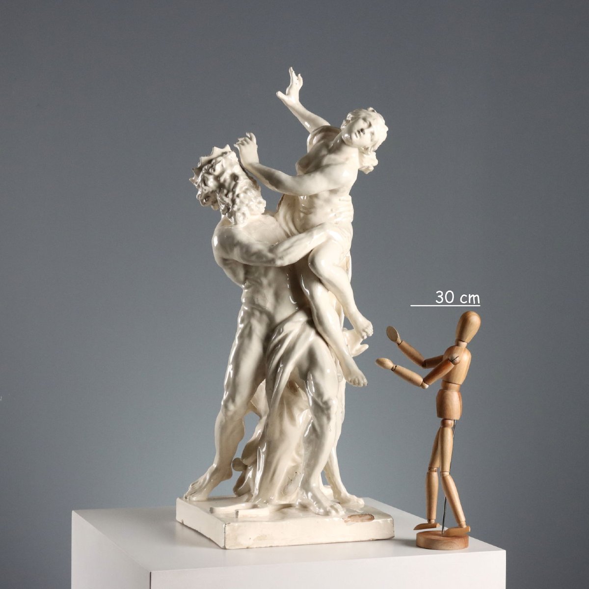 Le Viol de Proserpine Sculpture Ancienne Terre Cuite XIXe Siècle Original-photo-2