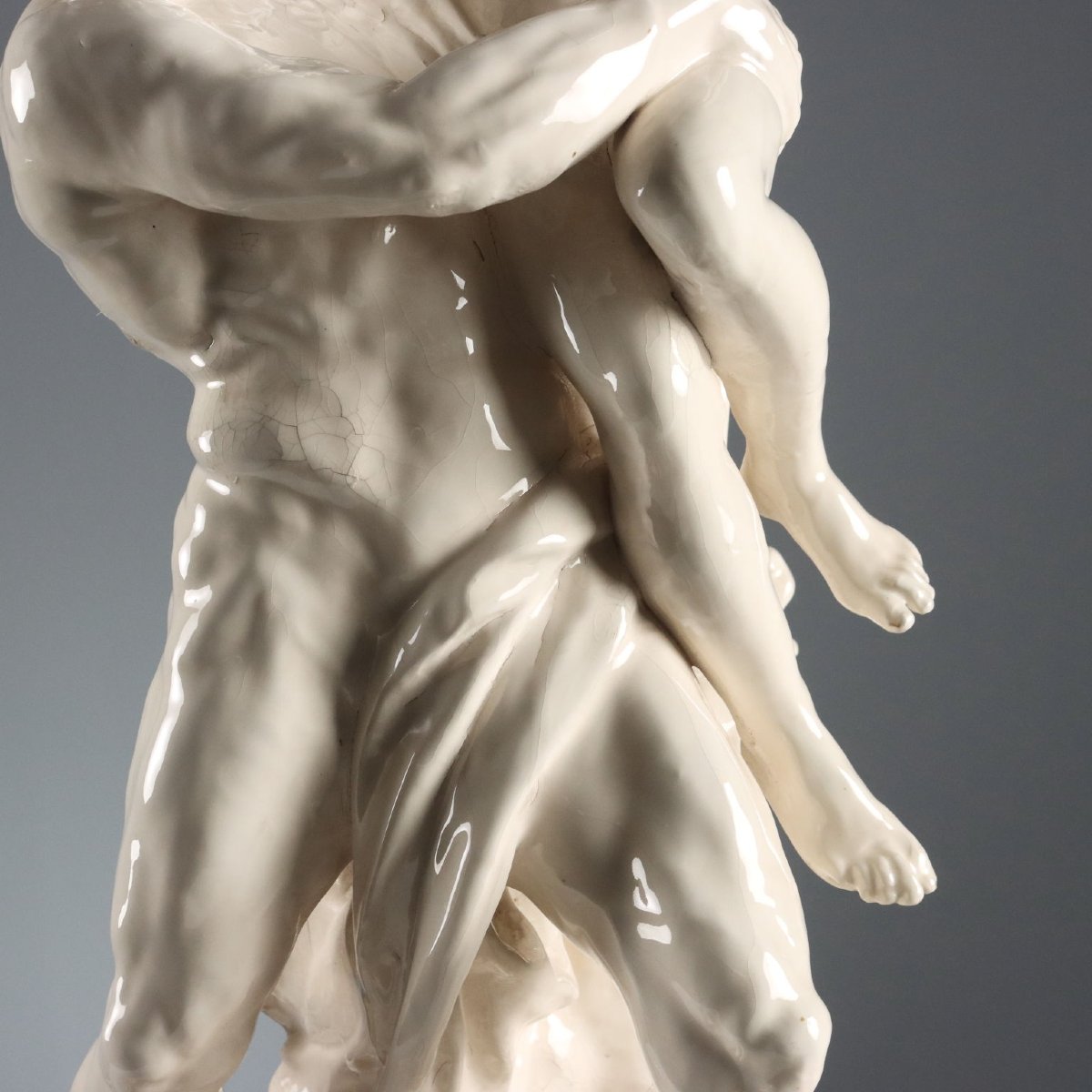 Le Viol de Proserpine Sculpture Ancienne Terre Cuite XIXe Siècle Original-photo-1