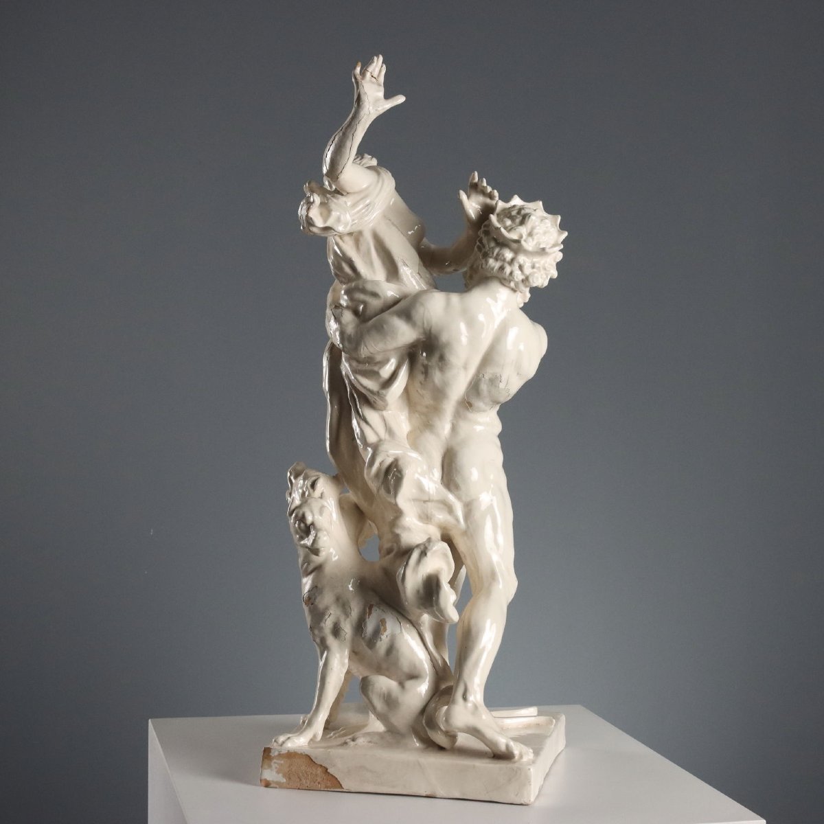 Le Viol de Proserpine Sculpture Ancienne Terre Cuite XIXe Siècle Original-photo-5