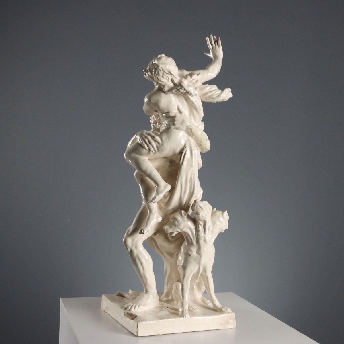 Le Viol de Proserpine Sculpture Ancienne Terre Cuite XIXe Siècle Original-photo-8