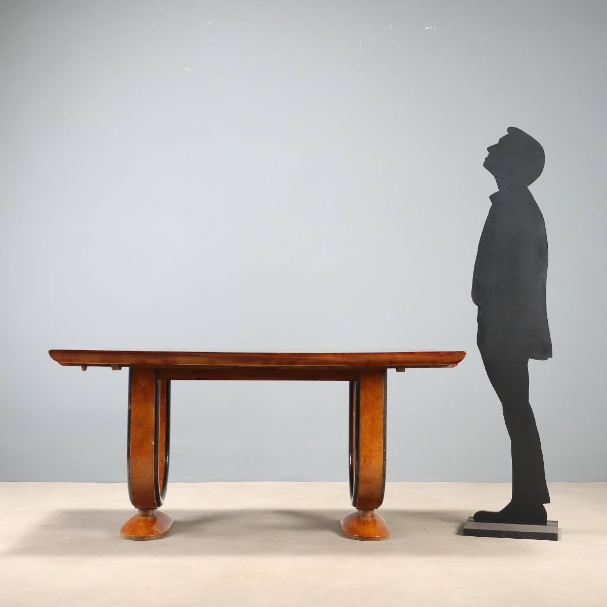 Art Deco Table In Rosewood And Tuia Burl, Italy, Second Quarter Of The 20th Century-photo-2