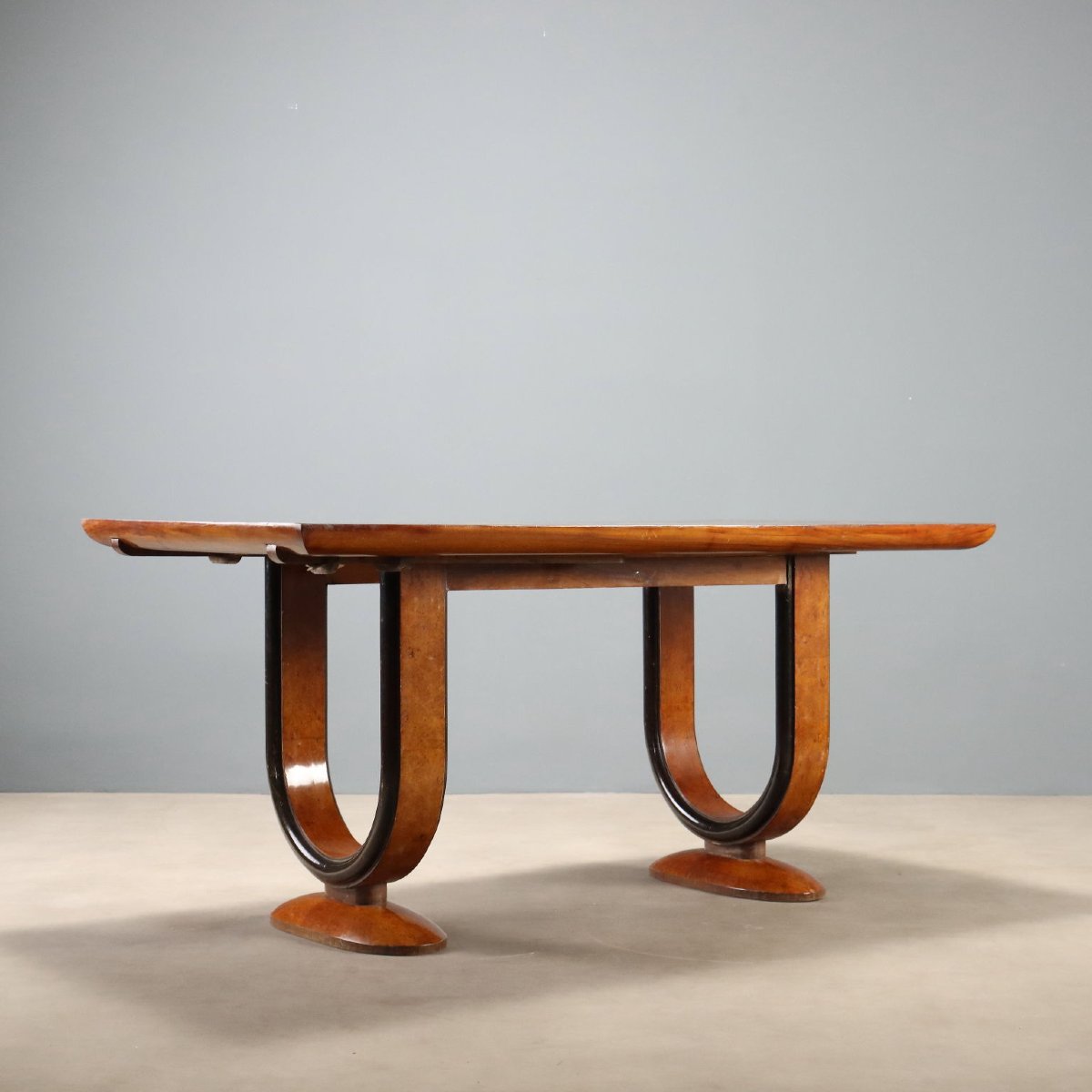 Art Deco Table In Rosewood And Tuia Burl, Italy, Second Quarter Of The 20th Century-photo-5