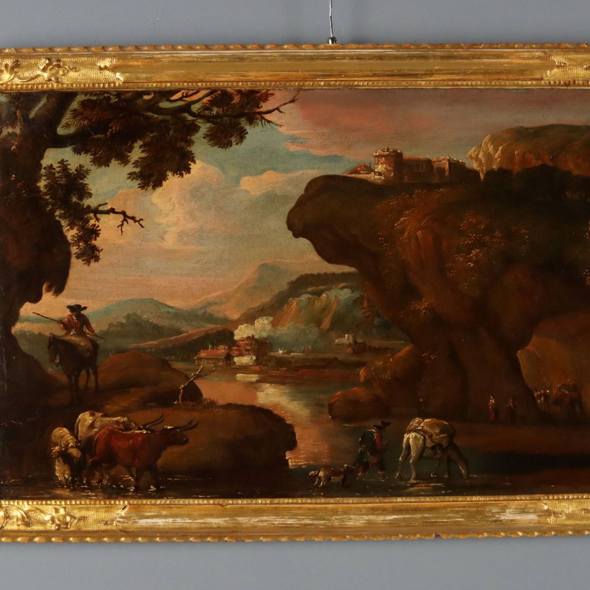 Painting: Landscape With Shepherds And Herds-photo-2
