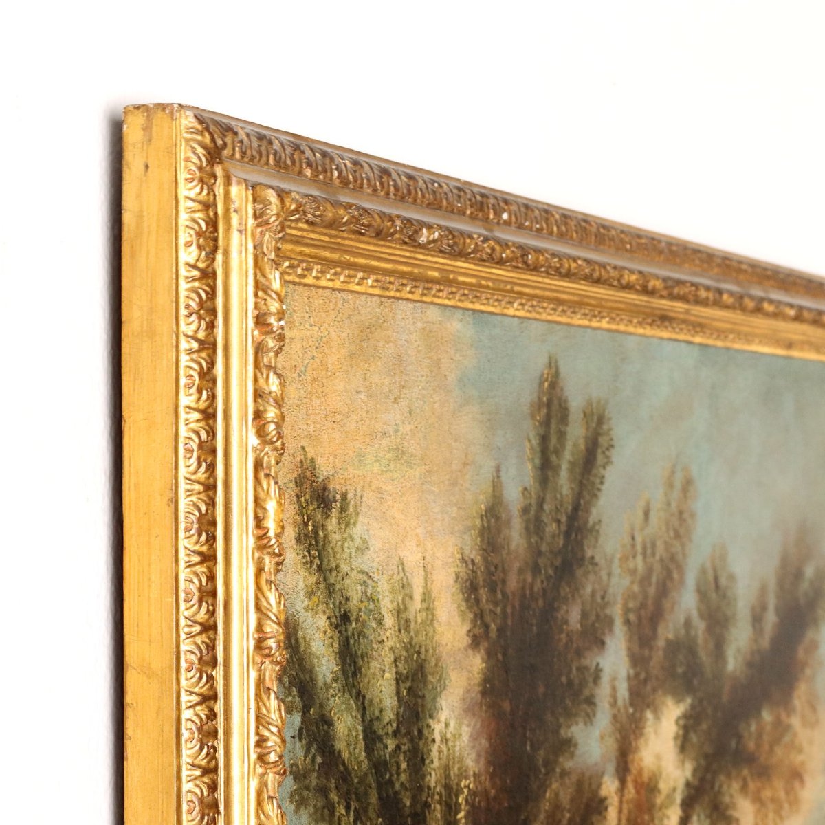 Painting Attributed To Antonio Francesco Peruzzini: Landscape With Figures-photo-1