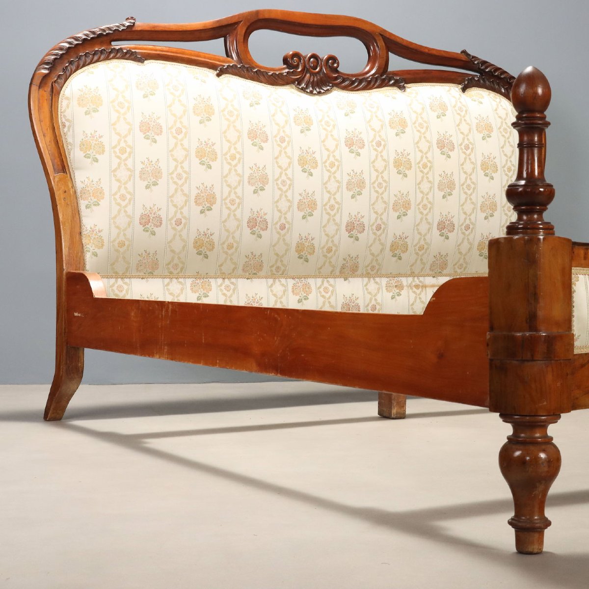 Luigi Filippo Double Bed In Mahogany, Italy, Second Quarter Of The 19th Century-photo-3