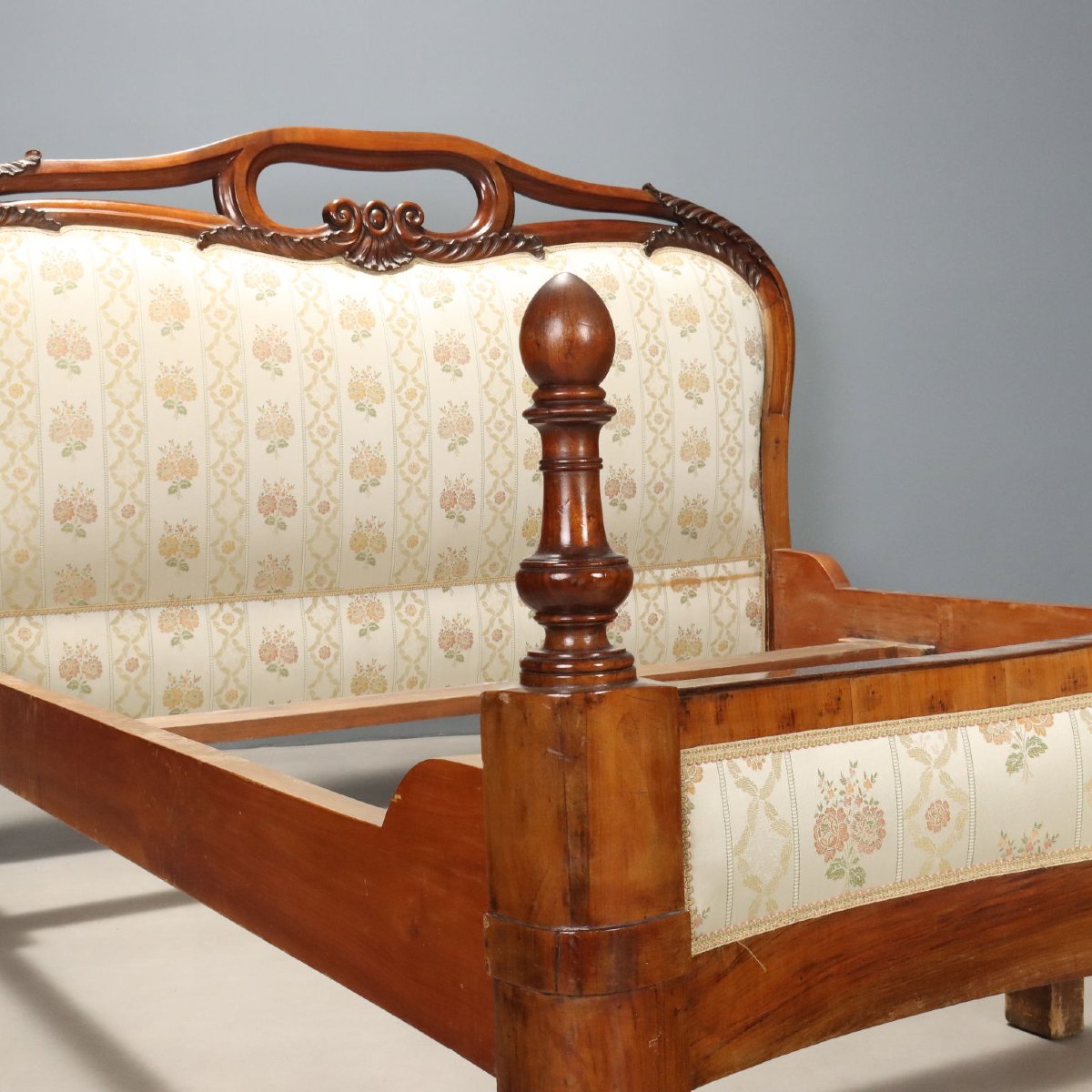 Luigi Filippo Double Bed In Mahogany, Italy, Second Quarter Of The 19th Century-photo-6