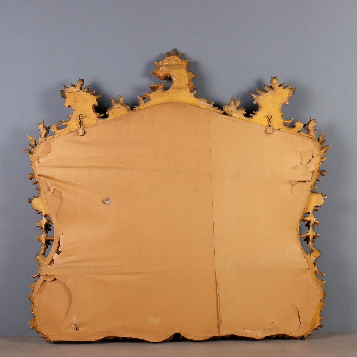 Carved And Gilded Wooden Mirror, Italy, Early 20th Century-photo-7