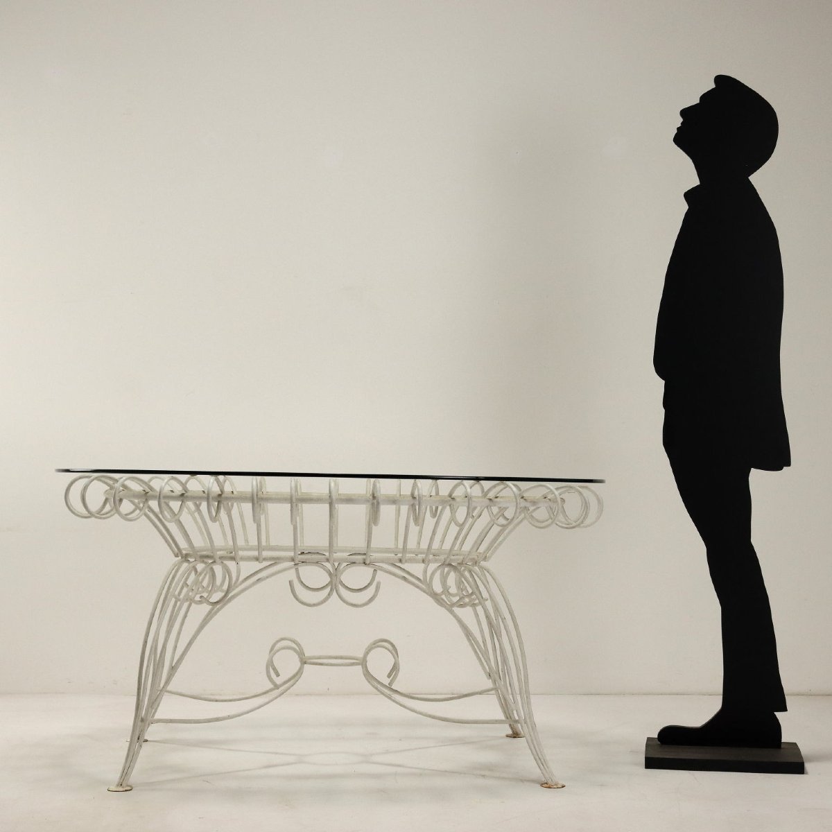 1960s Enameled Iron Garden Table From The 1960s-photo-2