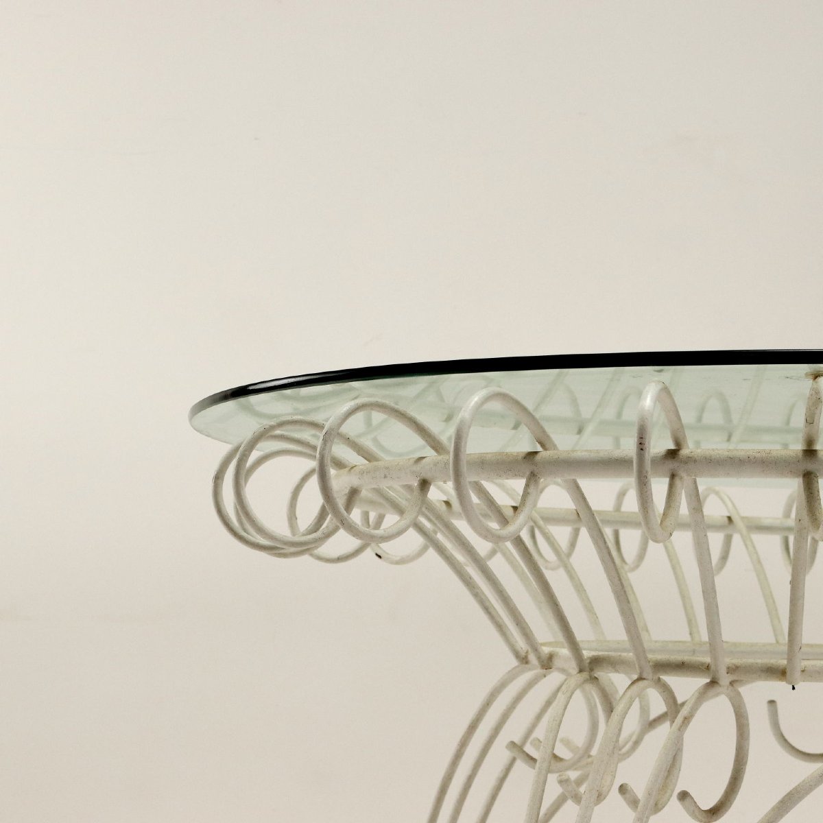 1960s Enameled Iron Garden Table From The 1960s-photo-4