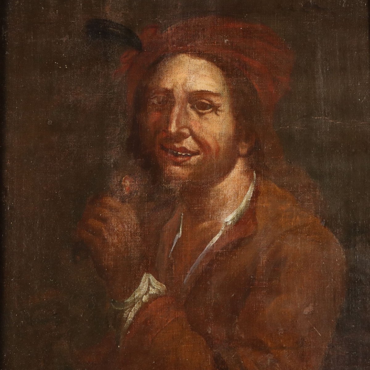 Antique Painting School Of G. Francesco Cipper XVIII Century Original-photo-3
