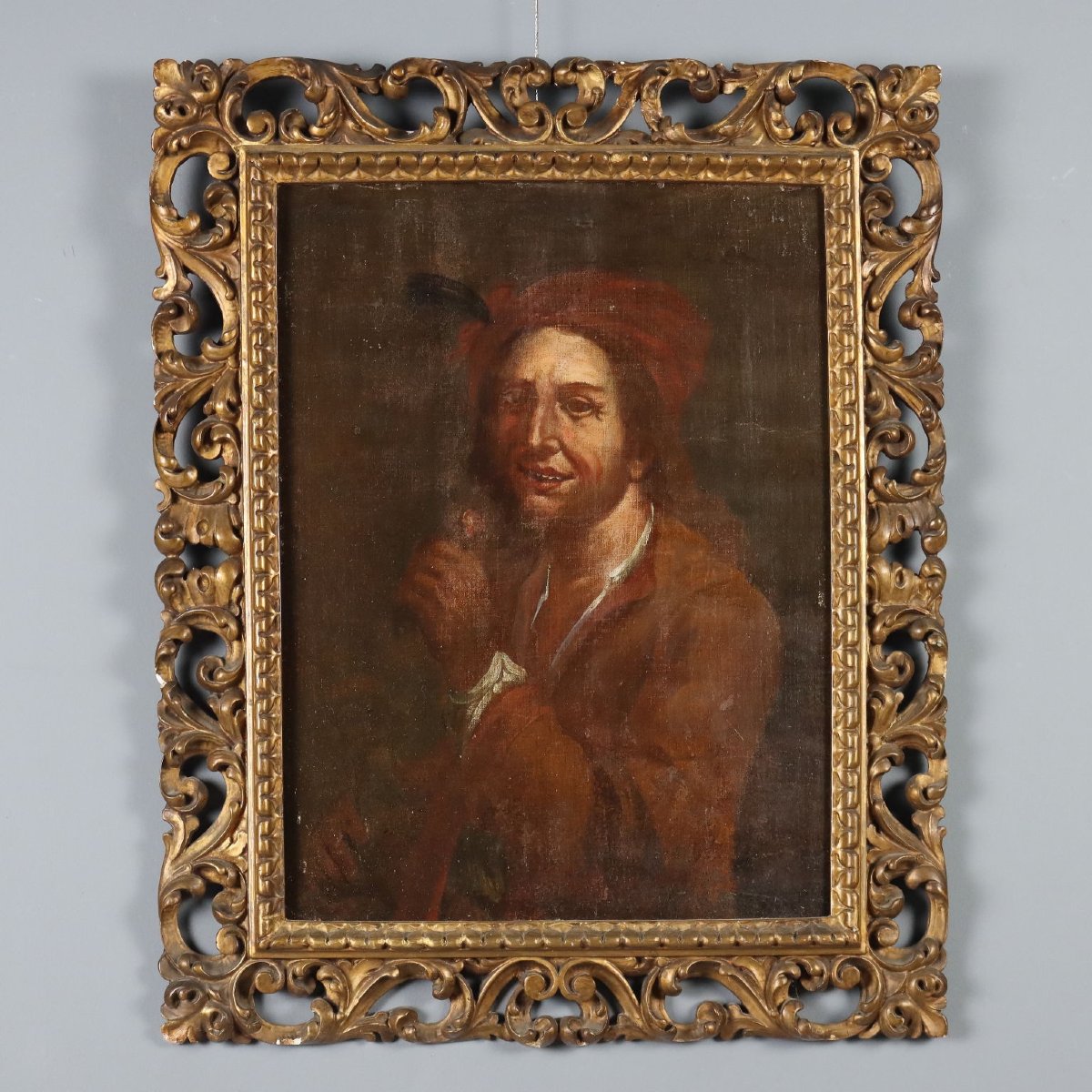 Antique Painting School Of G. Francesco Cipper XVIII Century Original