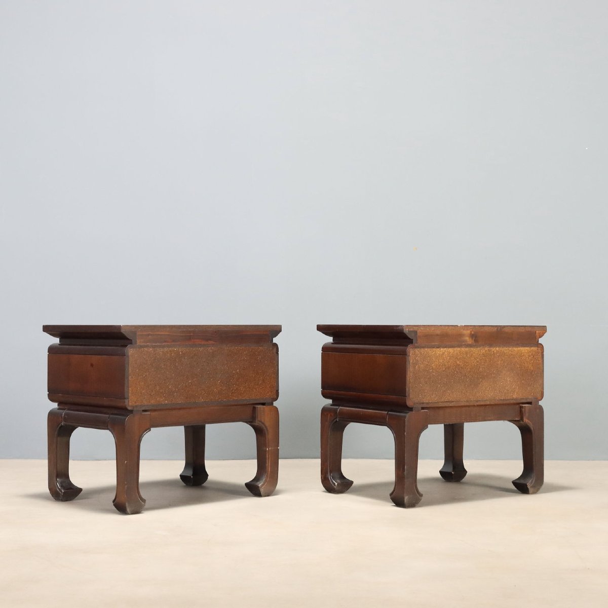 Vintage Bedside Tables Fior Di Loto Design Luciano Frigerio 1970s Originals-photo-6