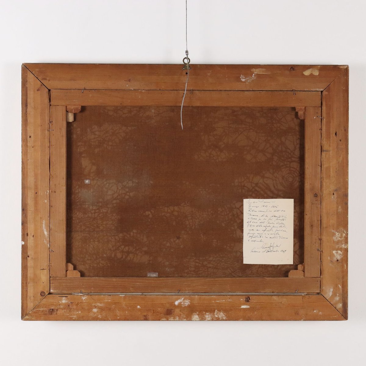 Tableau Ancien Signé Emilio Donnini Paysage avec Rivière XIXe Siècle Original-photo-7