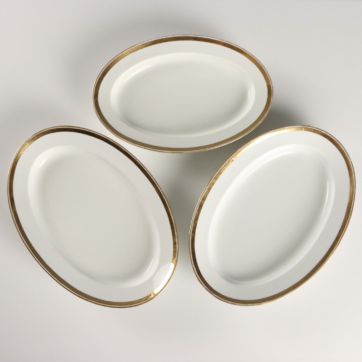 Antique Plate Set Vienna Porcelain Austria Mid XIX Century Original-photo-5
