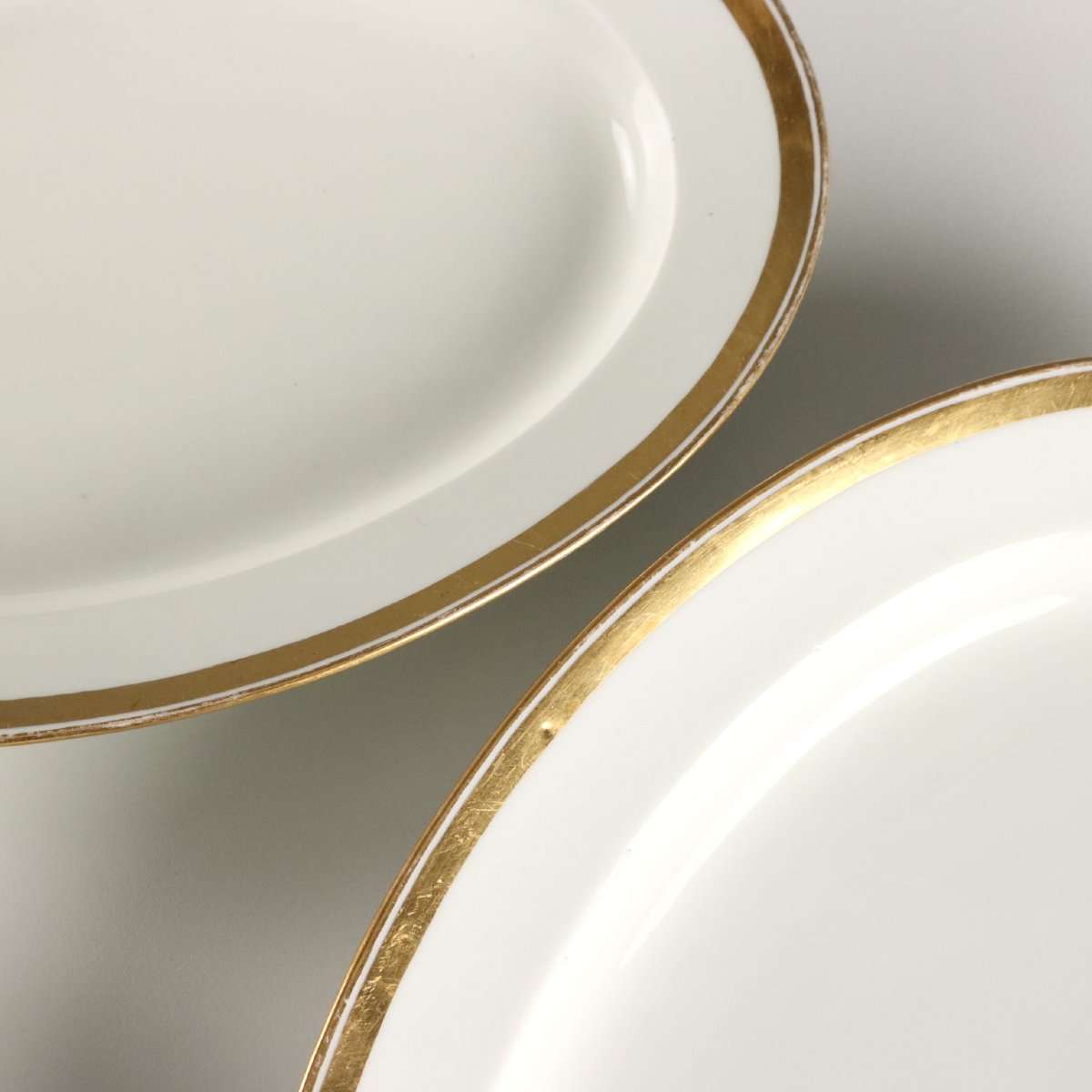 Antique Plate Set Vienna Porcelain Austria Mid XIX Century Original-photo-6