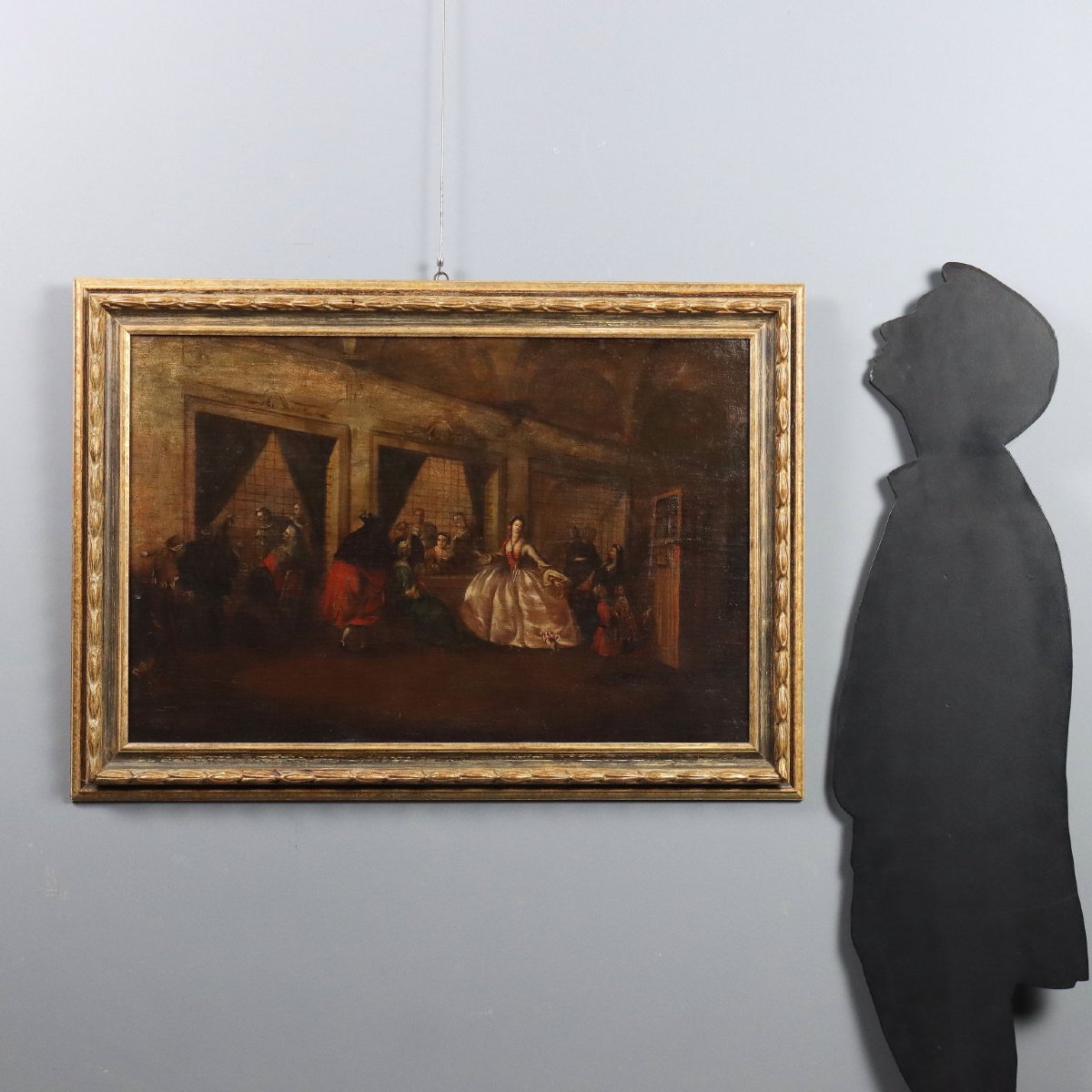 Tableau Ancien Le Salon des Religieuses de San Zaccaria '800 Copie-photo-2